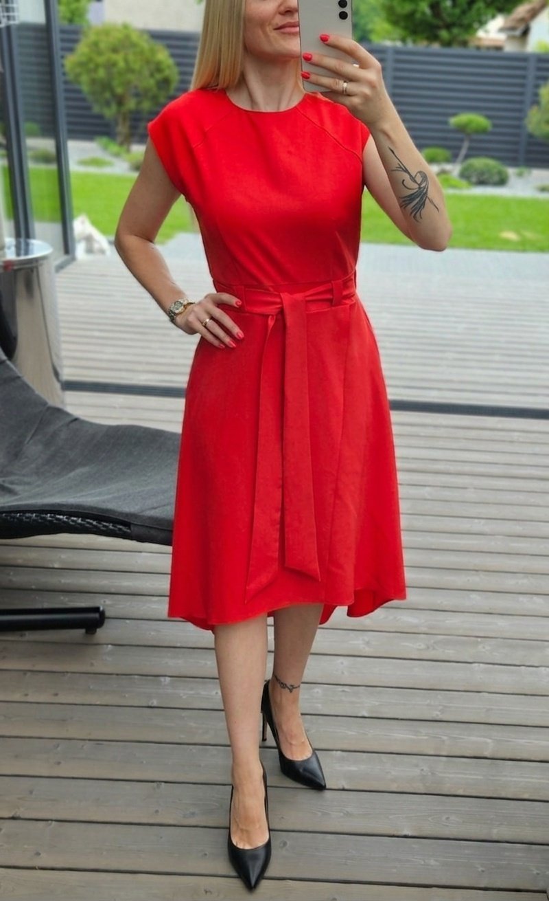 Suknelė "Liepsna" raudona