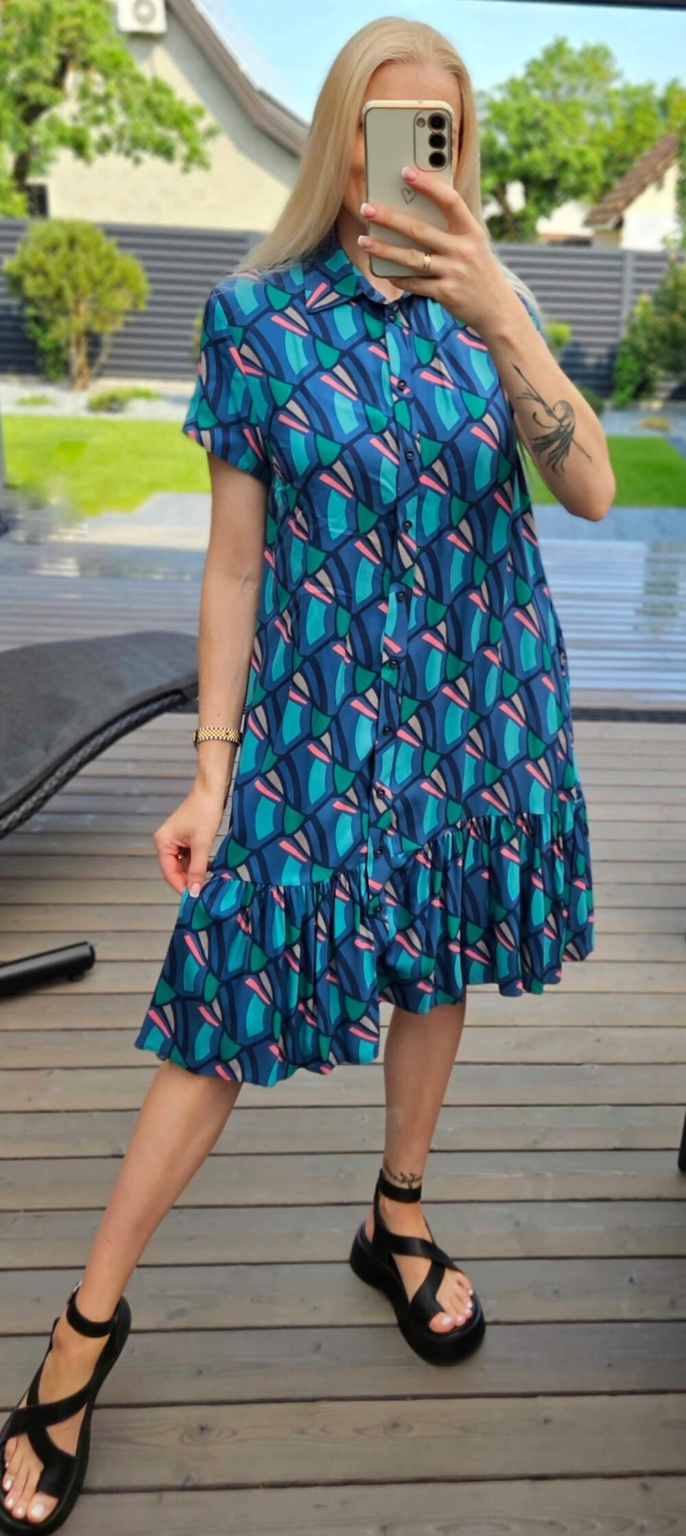Suknelė "Vida" melsva