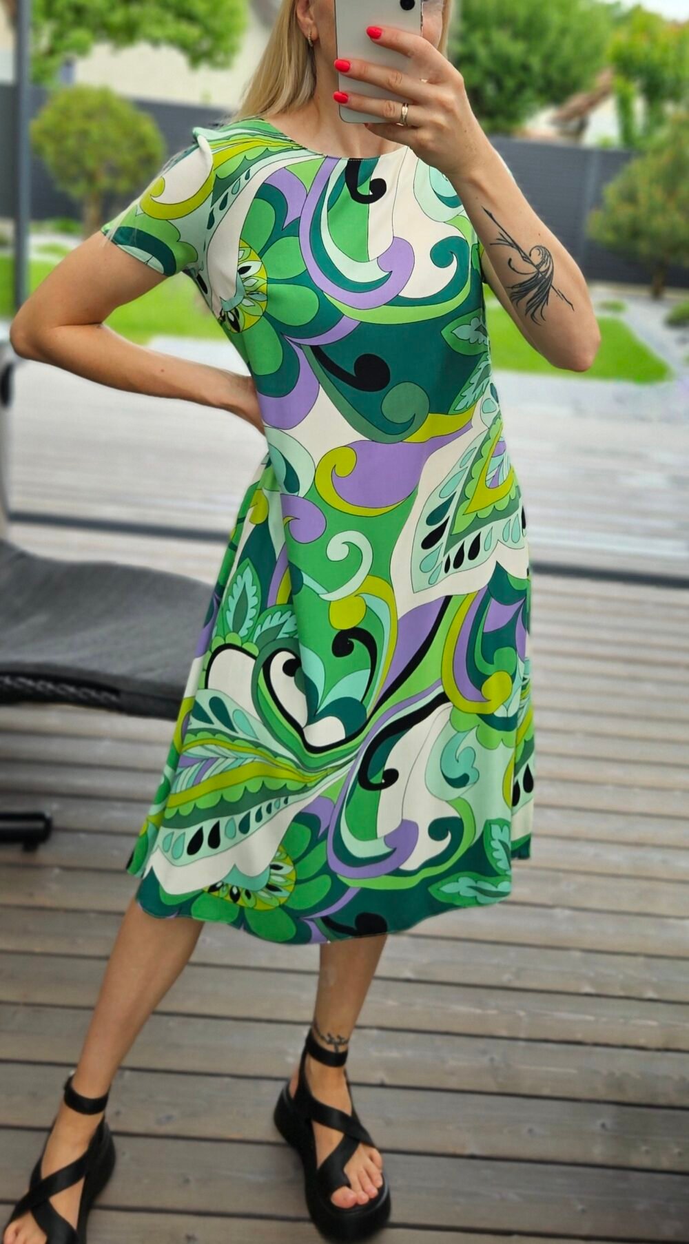 Suknelė "Bona" žalia