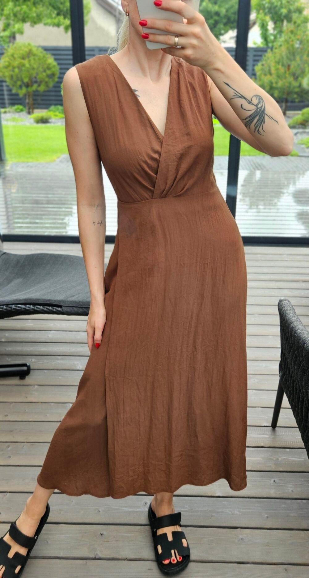 Suknelė "Vijo" ruda