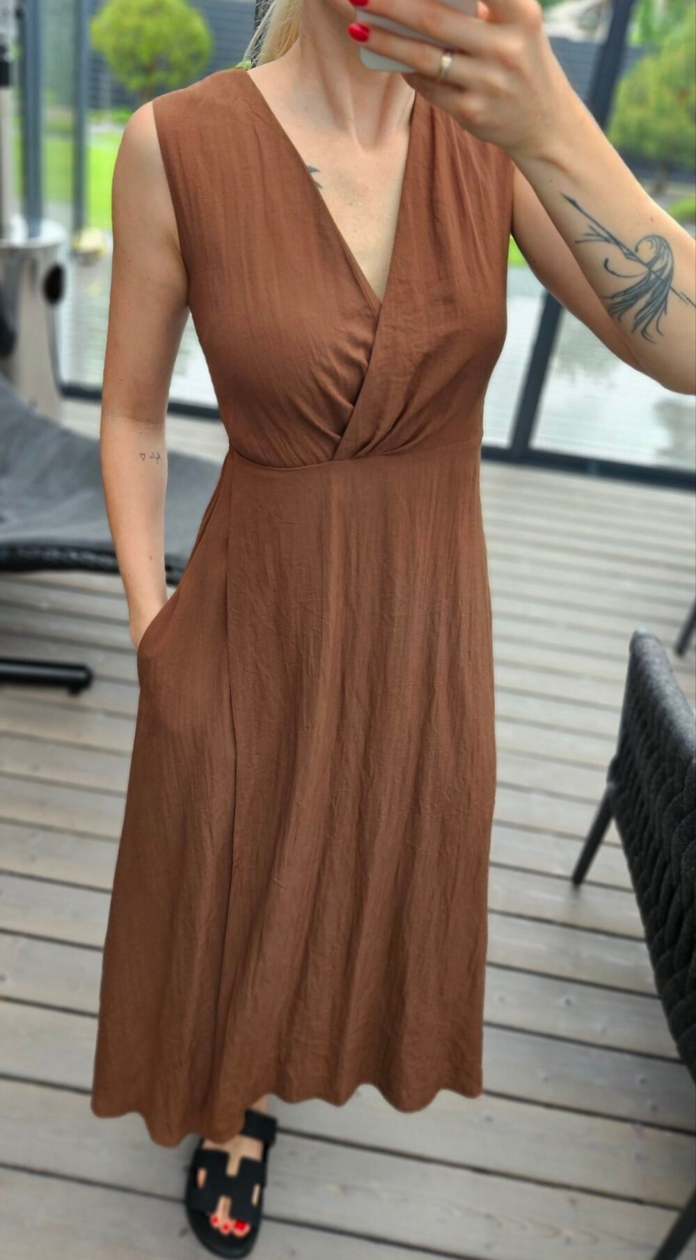 Suknelė "Vijo" ruda