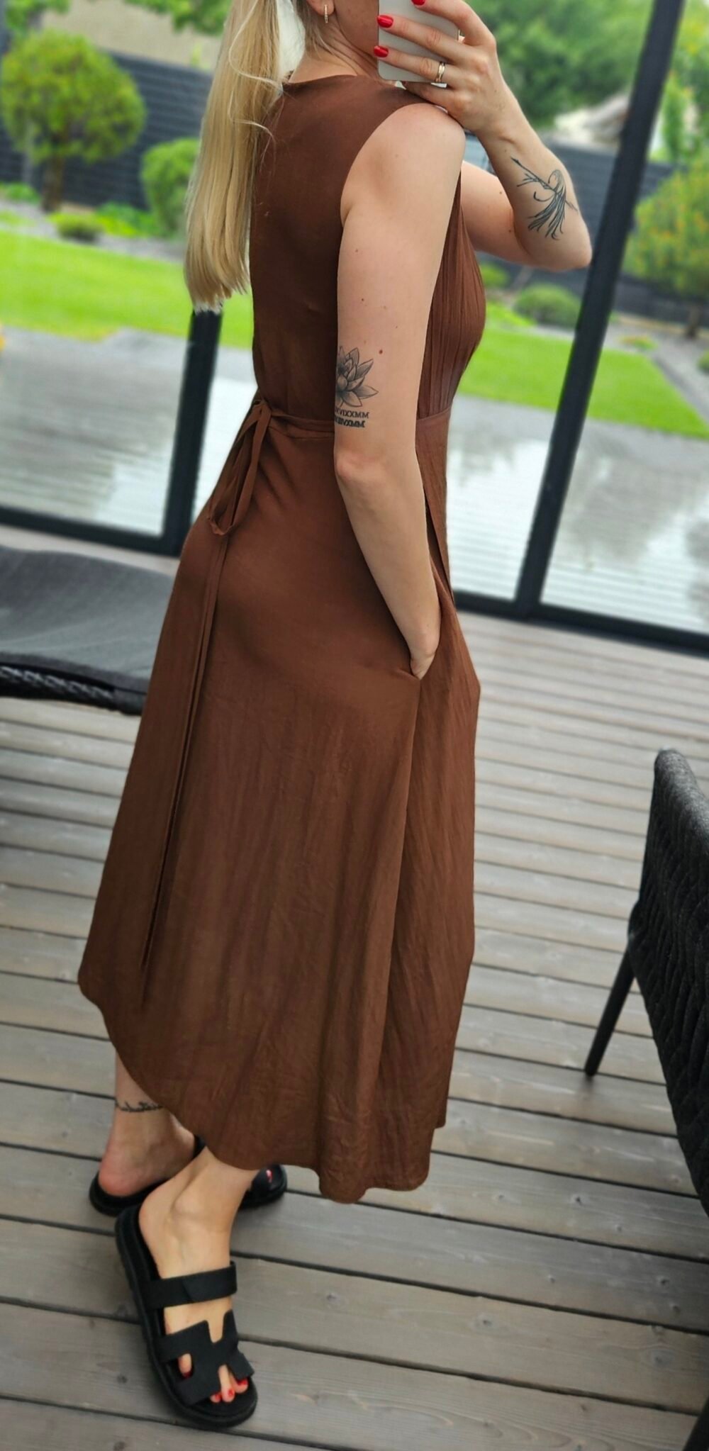Suknelė "Vijo" ruda