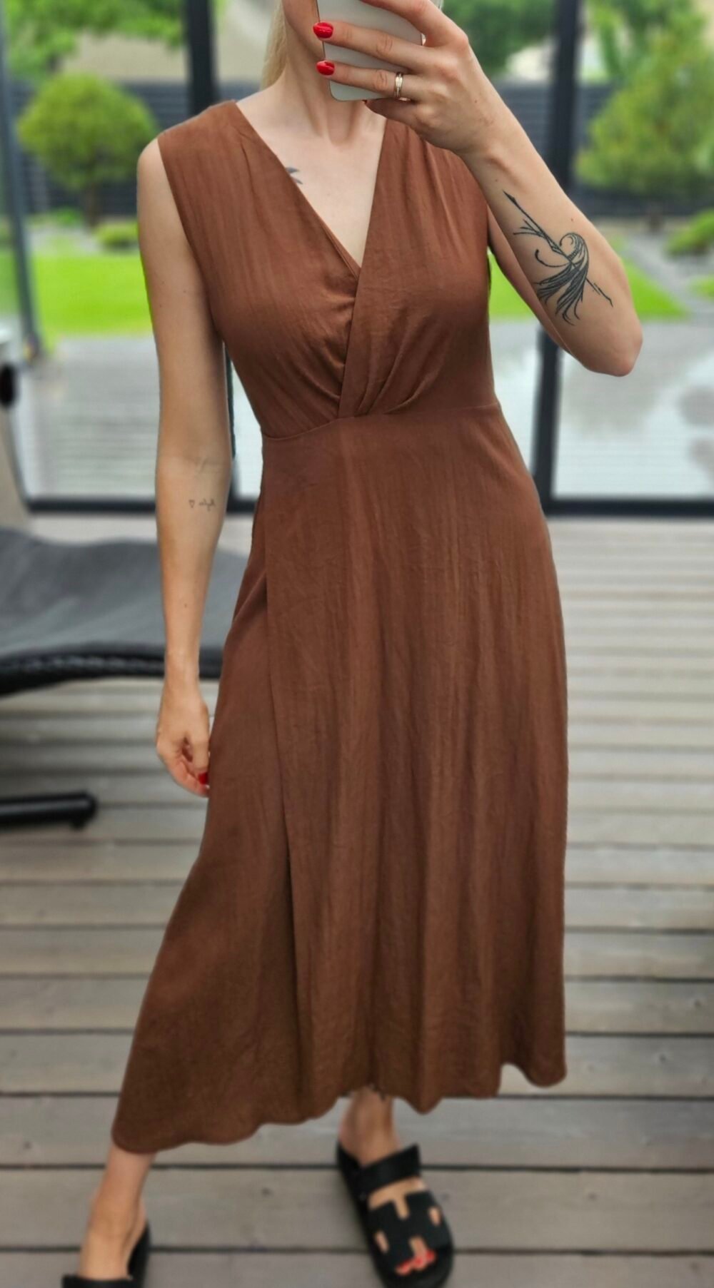Suknelė "Vijo" ruda