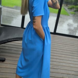 Suknelė "Belted" žydra