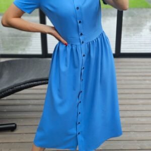 Suknelė "Belted" žydra