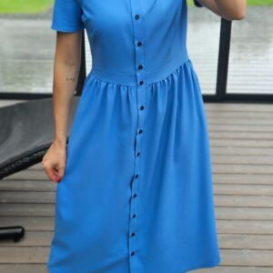 Suknelė "Belted" žydra