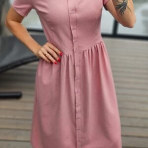 Suknelė "Belted" šv.rožinė