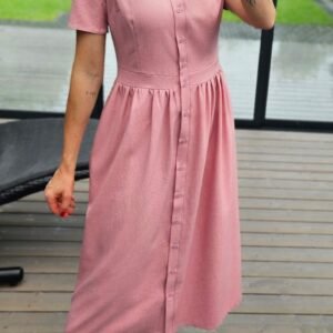 Suknelė "Belted" šv.rožinė
