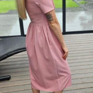 Suknelė "Belted" šv.rožinė