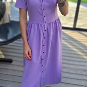 Suknelė "Belted" alyvinė
