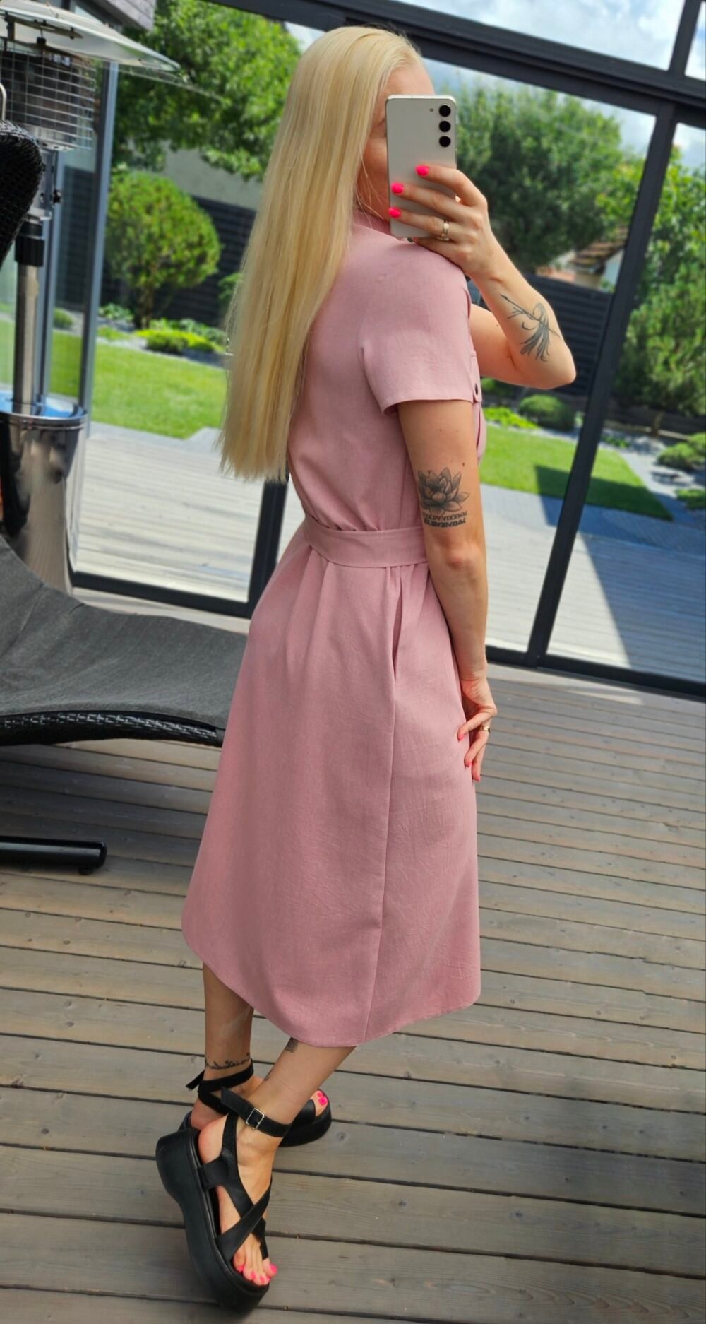 Suknelė "Pop" šv.rožinė