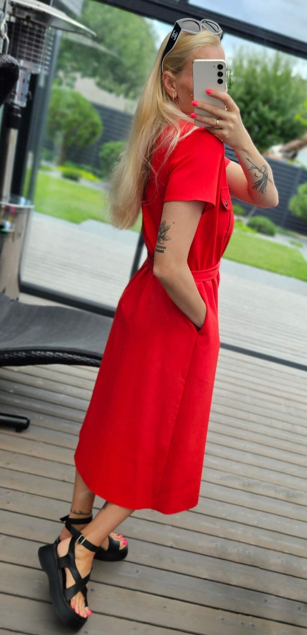 Suknelė "Pop" raudona