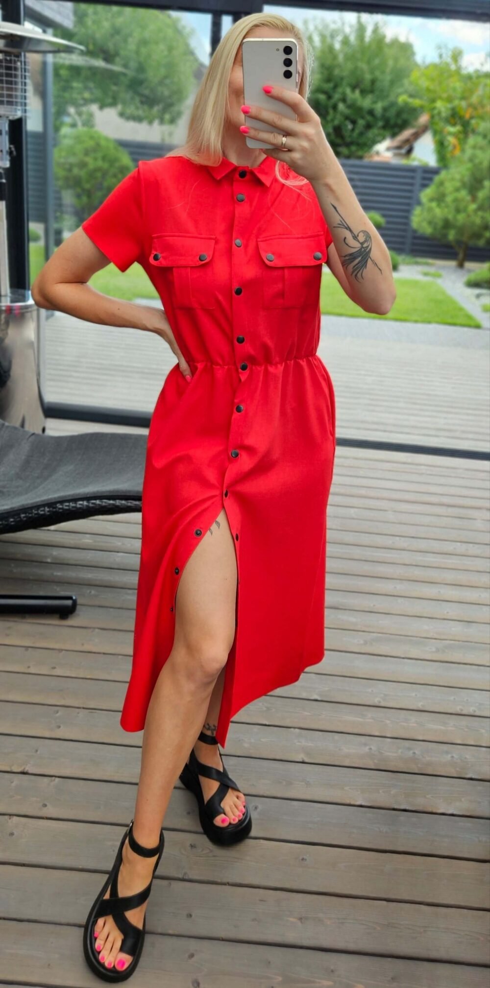 Suknelė "Pop" raudona