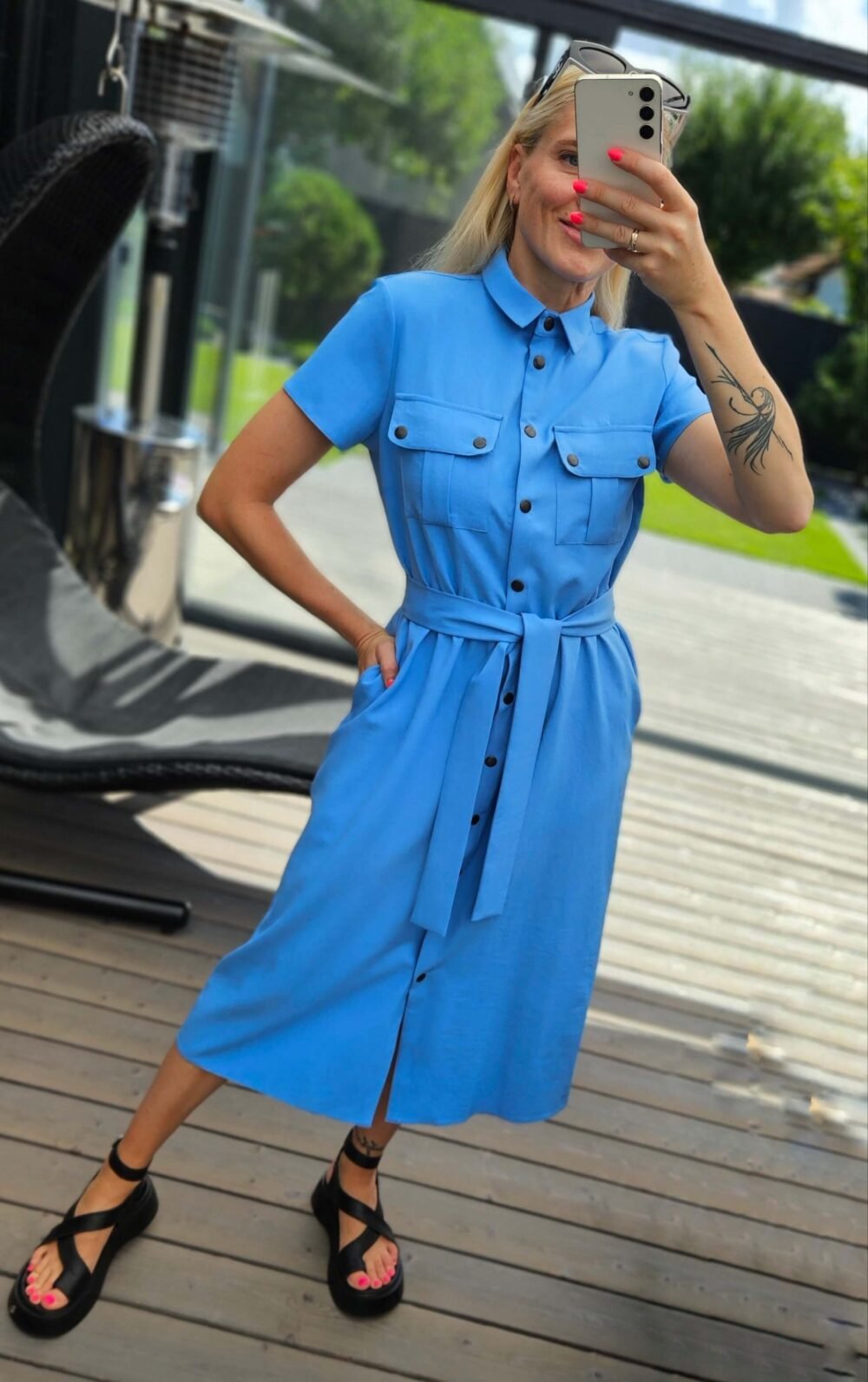 Suknelė "Pop" žydra