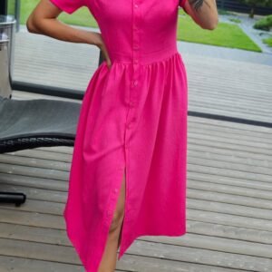 Suknelė "Belted" rožinė
