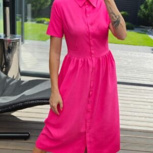 Suknelė "Belted" rožinė