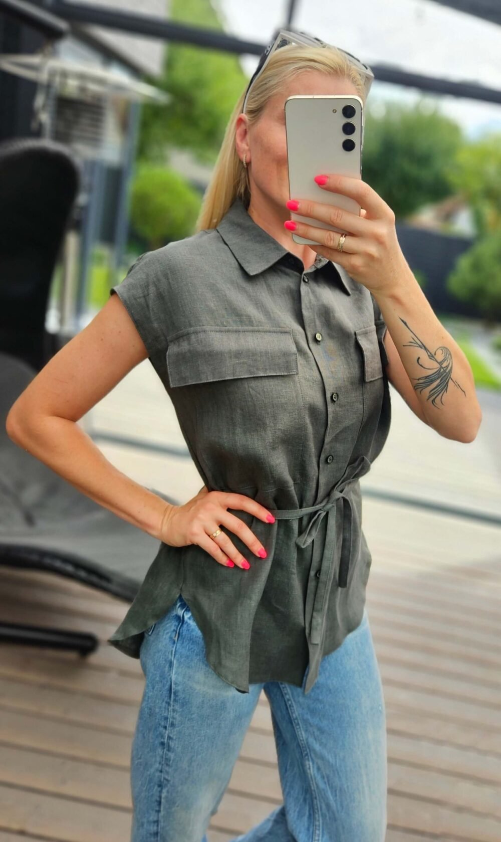 Marškiniai "Lina" chaki