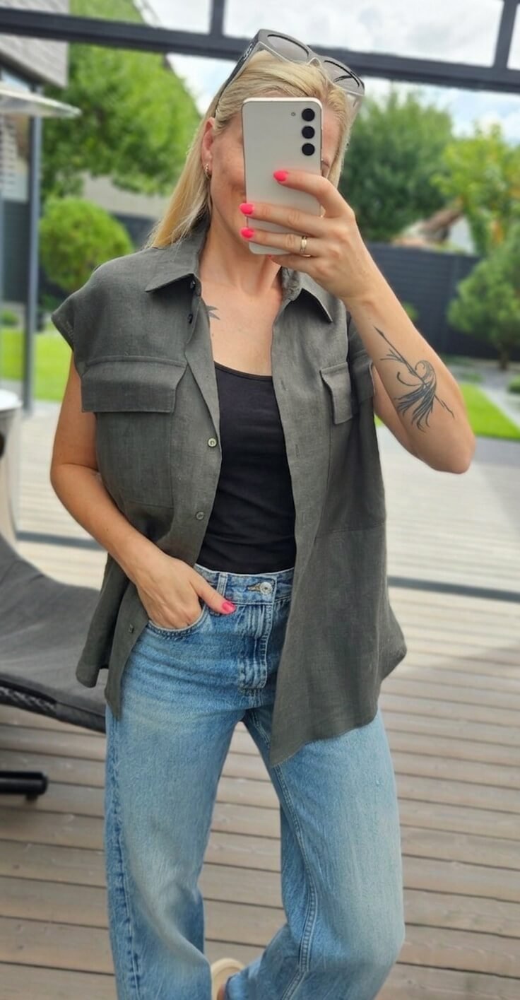 Marškiniai "Lina" chaki