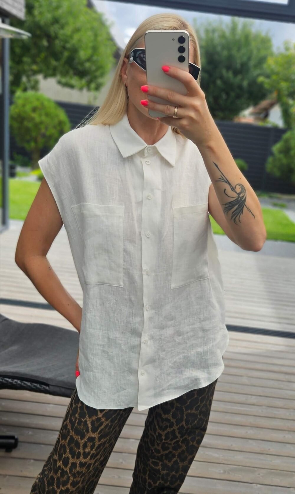 Marškiniai "Lina" balti