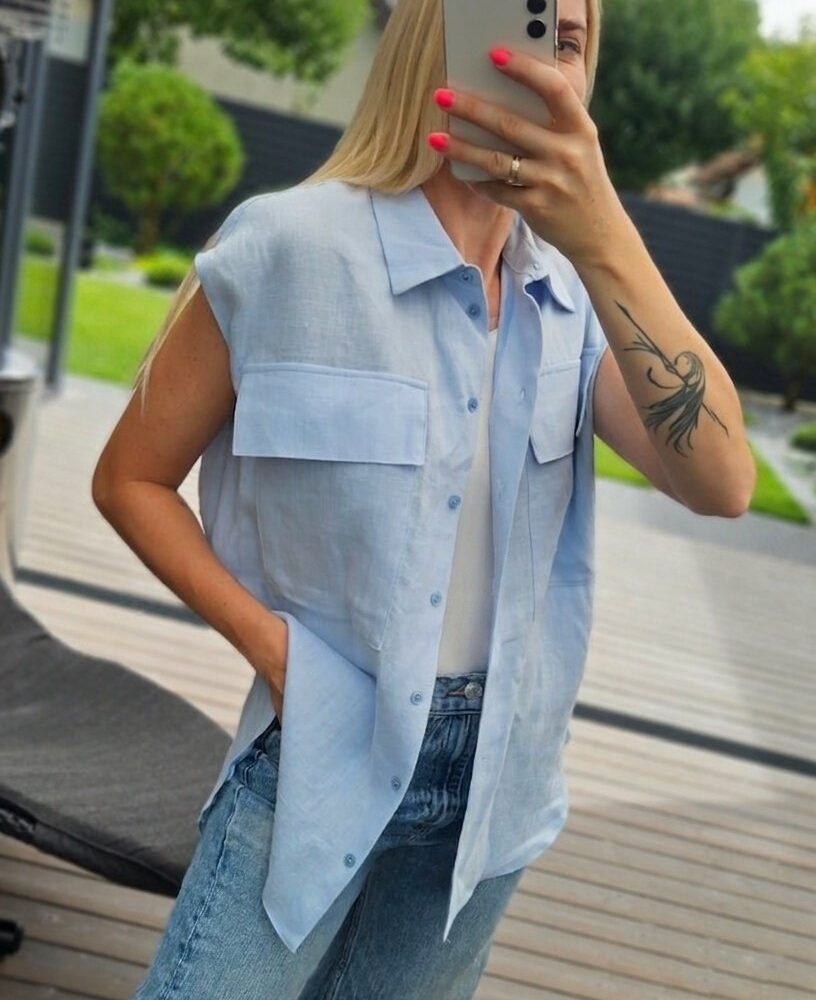 Marškiniai "Lina" žydri