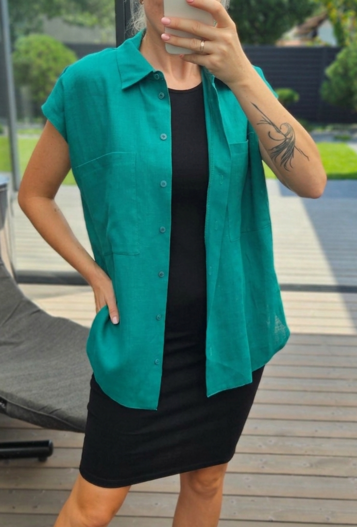 Marškiniai "Lina" žali