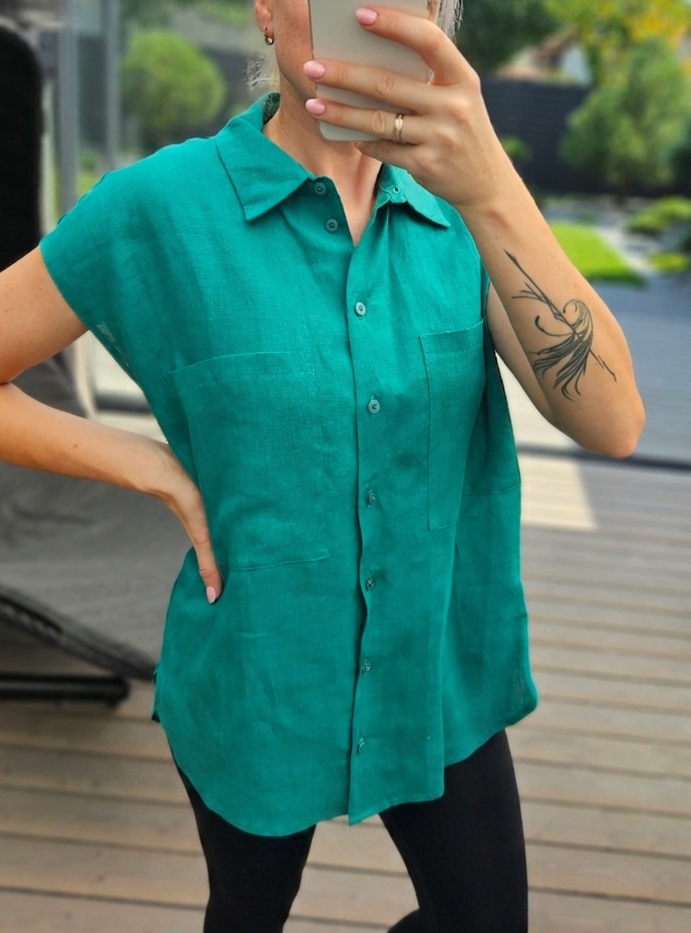 Marškiniai "Lina" žali