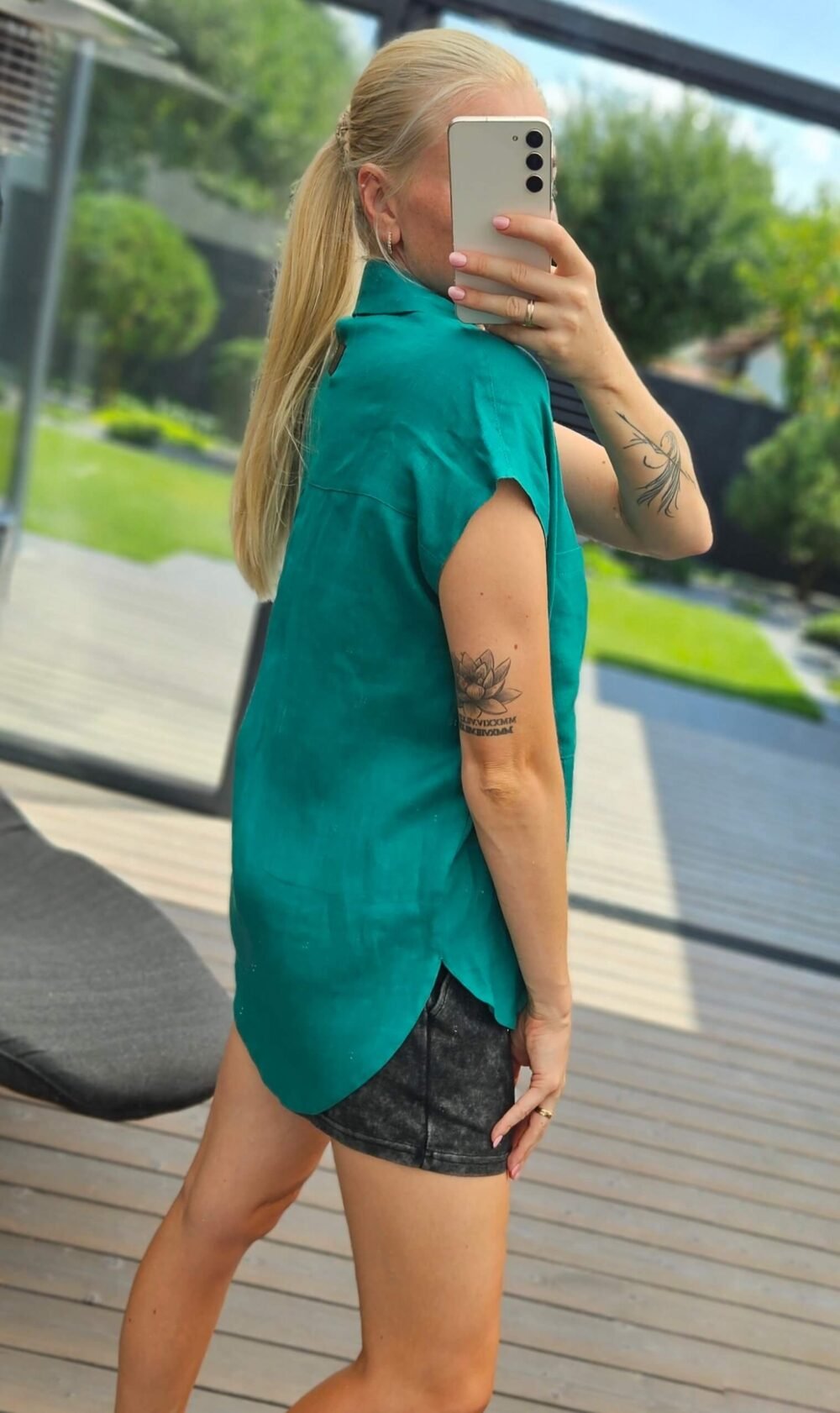 Marškiniai "Lina" žali