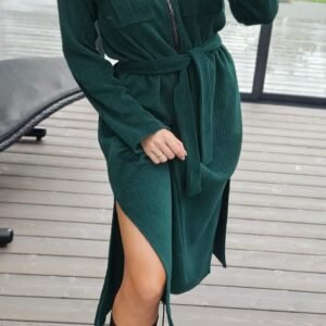 Velveto suknelė "TOP" žalia