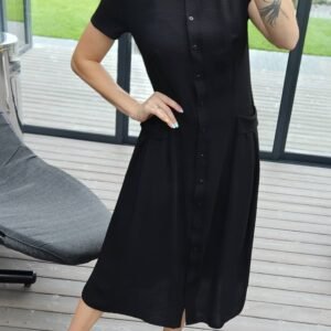 Suknelė "Bella" midi juoda
