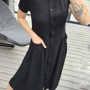 Suknelė "Bella" midi juoda