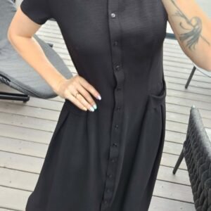 Suknelė "Bella" midi juoda