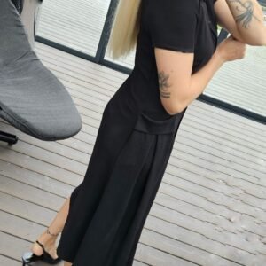 Suknelė "Bella" midi juoda