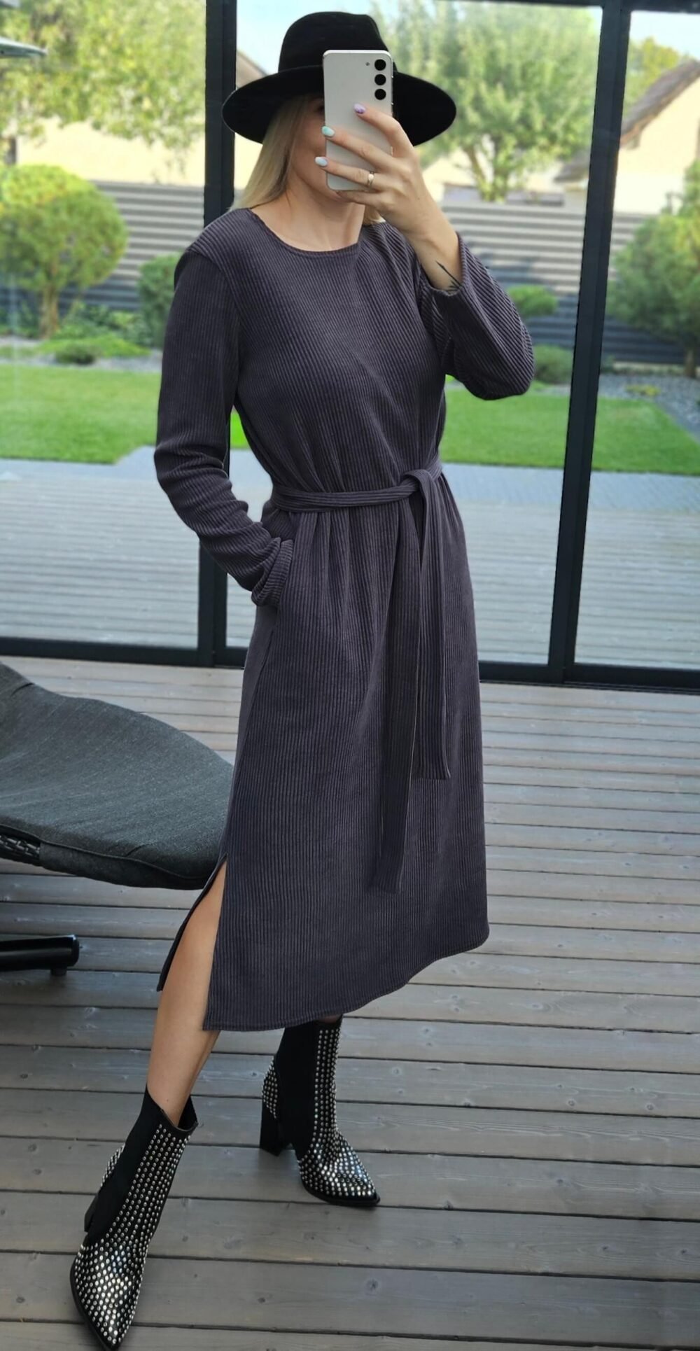Suknelė "Vela" pilka