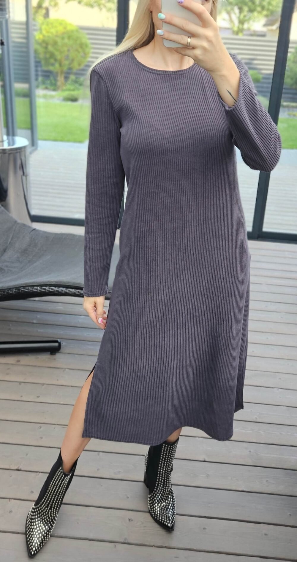 Suknelė "Vela" pilka