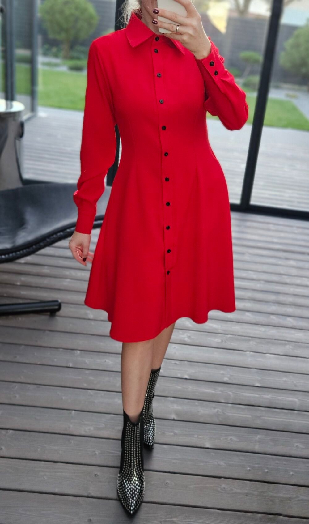 Suknelė "Amelija" raudona