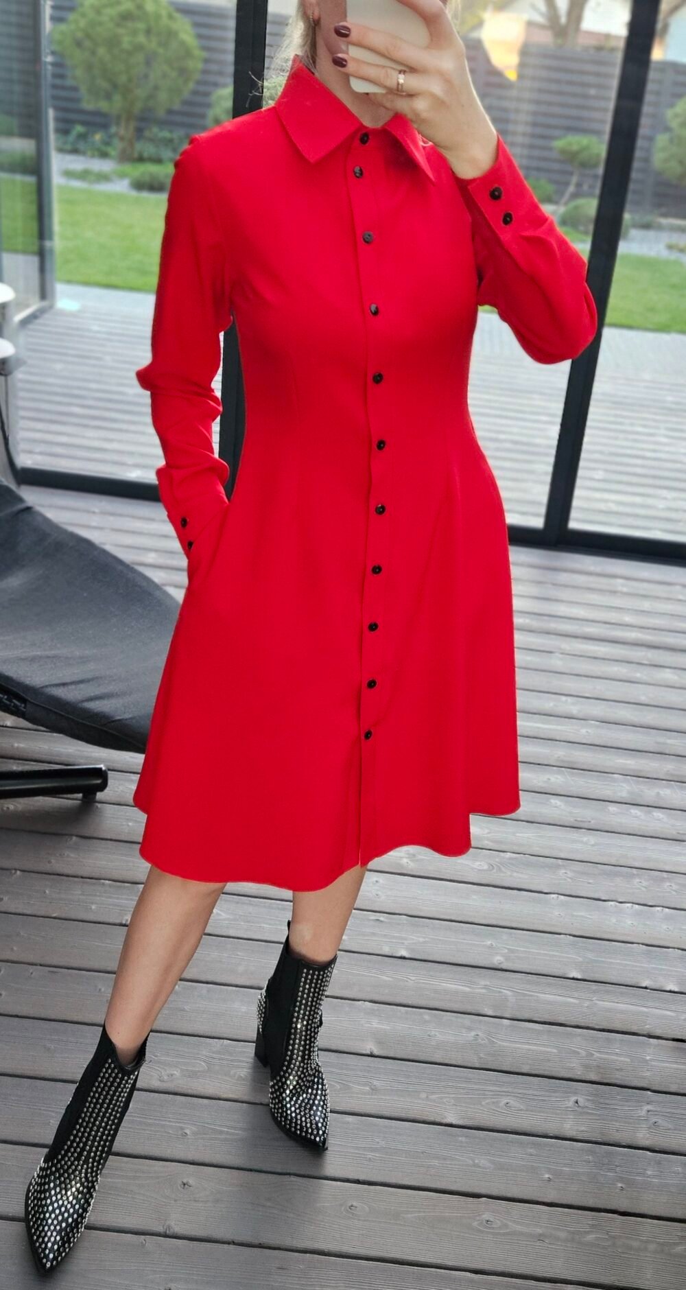 Suknelė "Amelija" raudona